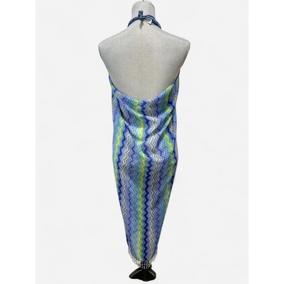 Collection XIIX colorful vibrant beaded sarong. Sarong is similar to Missoni - Picture 2 of 6